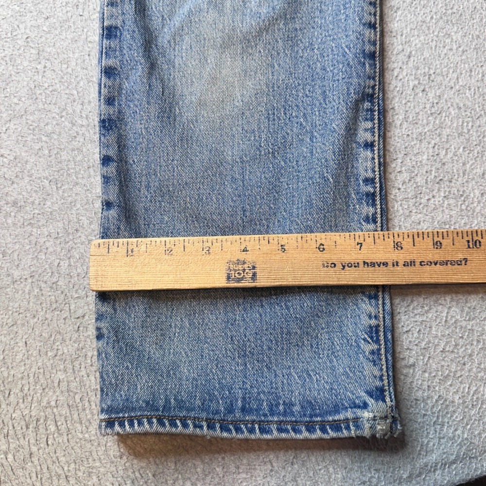 Levi's Jeans Womens 26 Blue Ribcage Straight Ultra High Rise Button Fly Denim - Picture 10 of 12